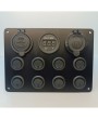 8’li Switch Panel Işıklı Şarj , Voltmetre 