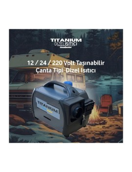 Titanium Çanta Tipi Webasto Dizel Isıtıcı Taşınabilir 12/24/220V